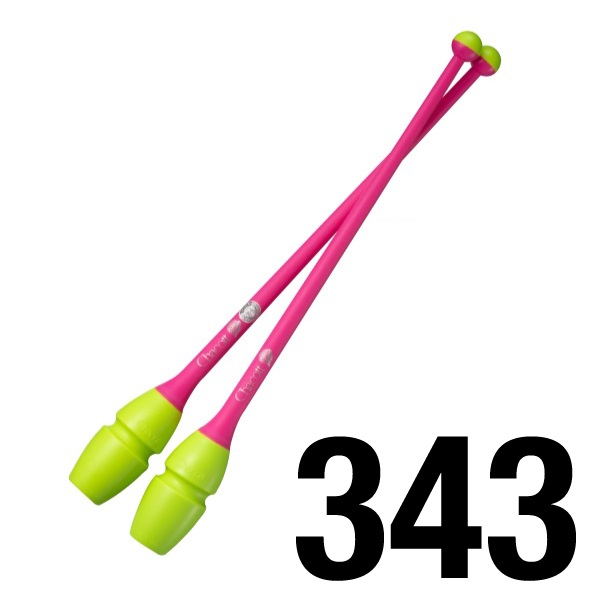 Булавы каучук сениоры CHACOTT 3015050003-98 (FIG, 343, Yellow x Pink, 45.5 см)