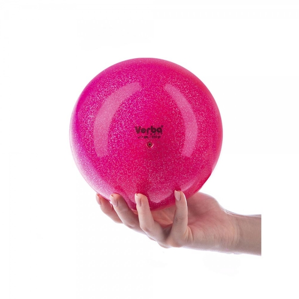 Мяч Verba Sport с блестками 17 см