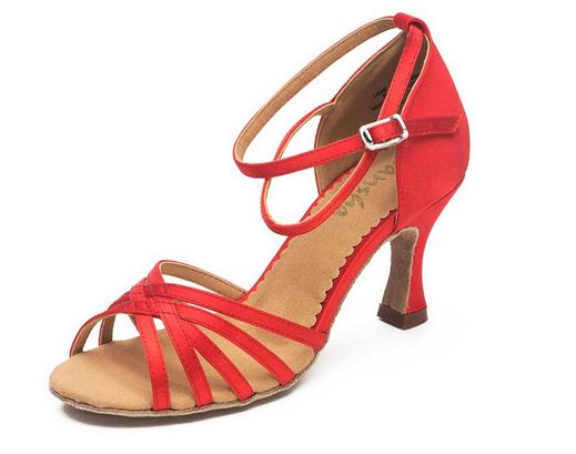 Туфли бальные женские сатин Alaia BR31016S (8, Красный)