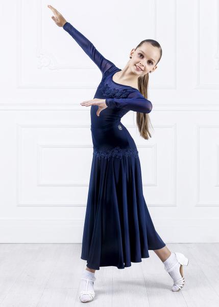 Юбка детская ЛТ LET,S TWIST Bravo ("CHILL") LTS430  Grand Prix (Полиамид, 8-9, 134, Темно-синий)