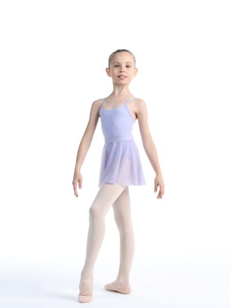 SOLO Юбка-солнце короткая из сиреневой мелкой сетки