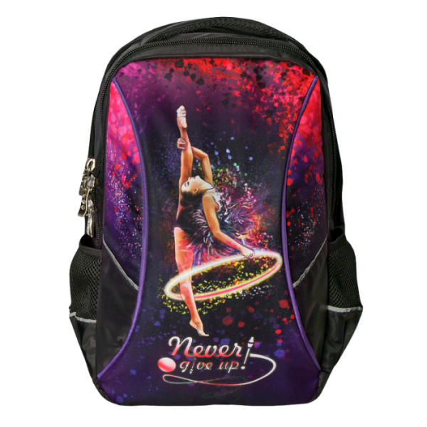 Рюкзак для гимнастики 216.1 М (066 черный / фиолетовый   п /э)