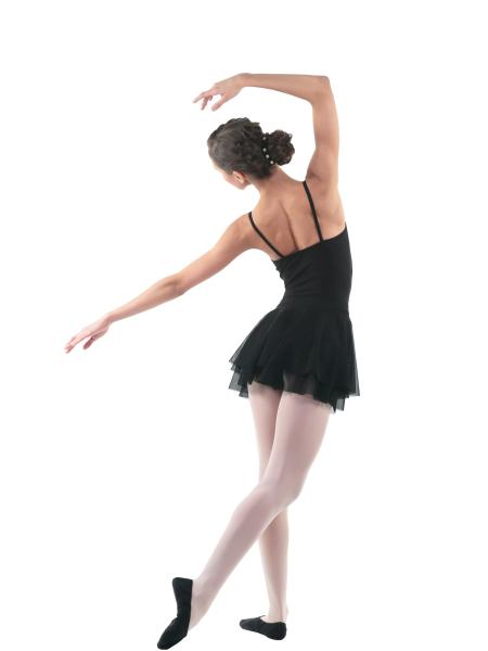 SOLO Юбка-солнце черная двойная из мелкой сетки