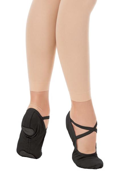 SOLO Балетные мягкие туфли средней закрытости из стретч-ткани