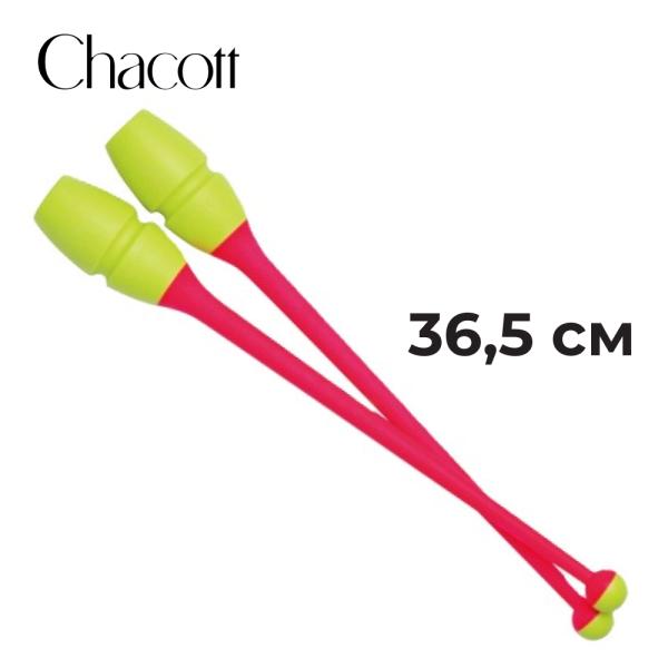 Булавы каучук юниоры CHACOTT 301505 0004-98 (350, 36,5 см, Yellow x Coral)