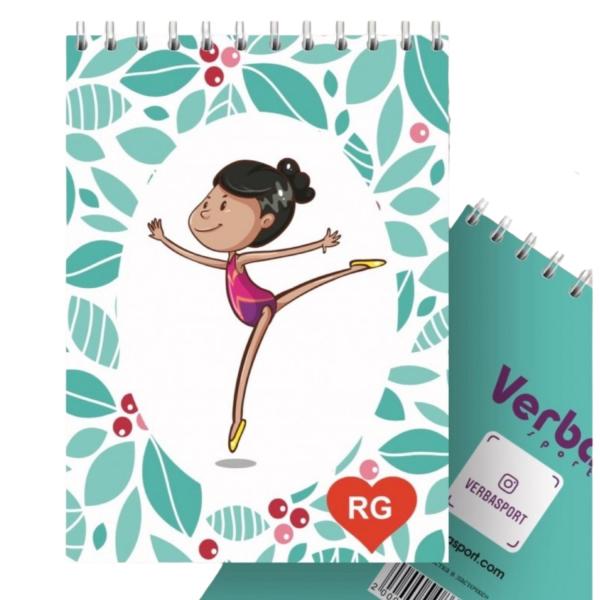 Блокнот Verba А6, 40 листов ("Гимнастка в ласточке")