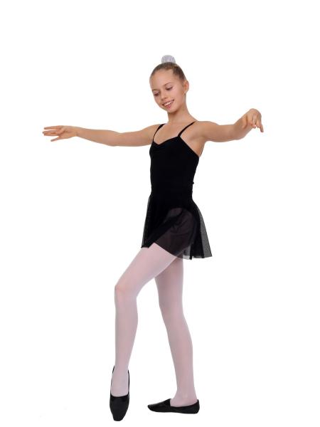 SOLO Юбка-солнце короткая из черной мелкой сетки