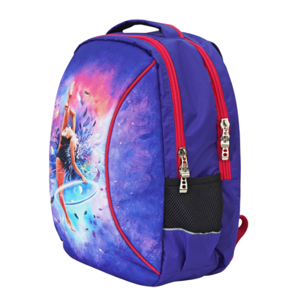 Рюкзак с сублимацией Гимнастика 216 L (043, Василек/розовый)