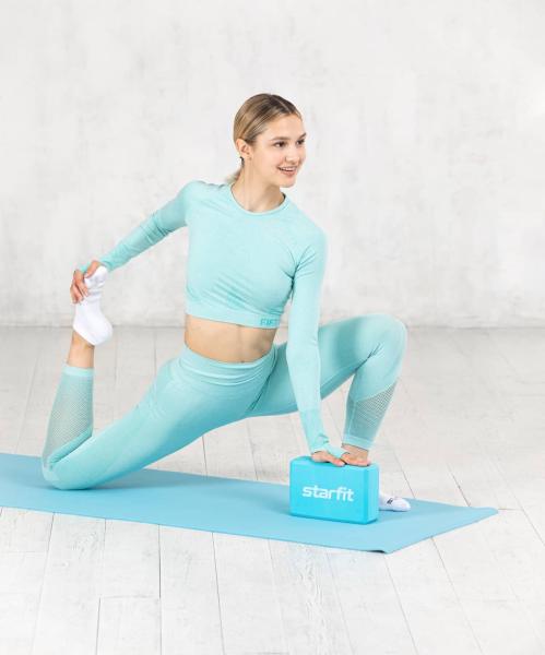 Блоки для йоги STARFIT YB-200 EVA (Синий пастель)