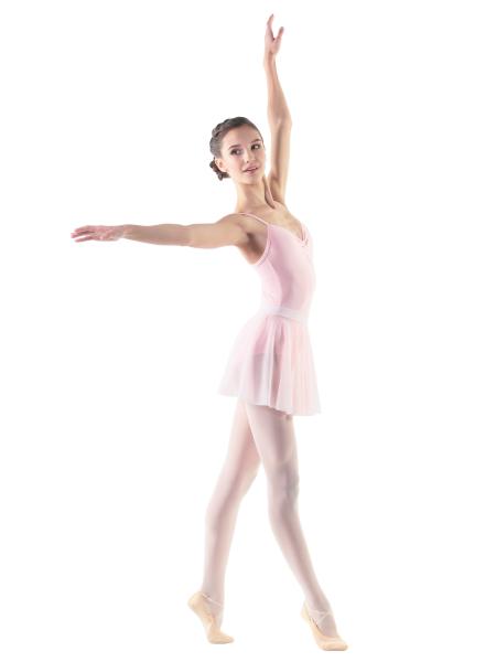 SOLO Юбка-солнце короткая из розовой мелкой сетки